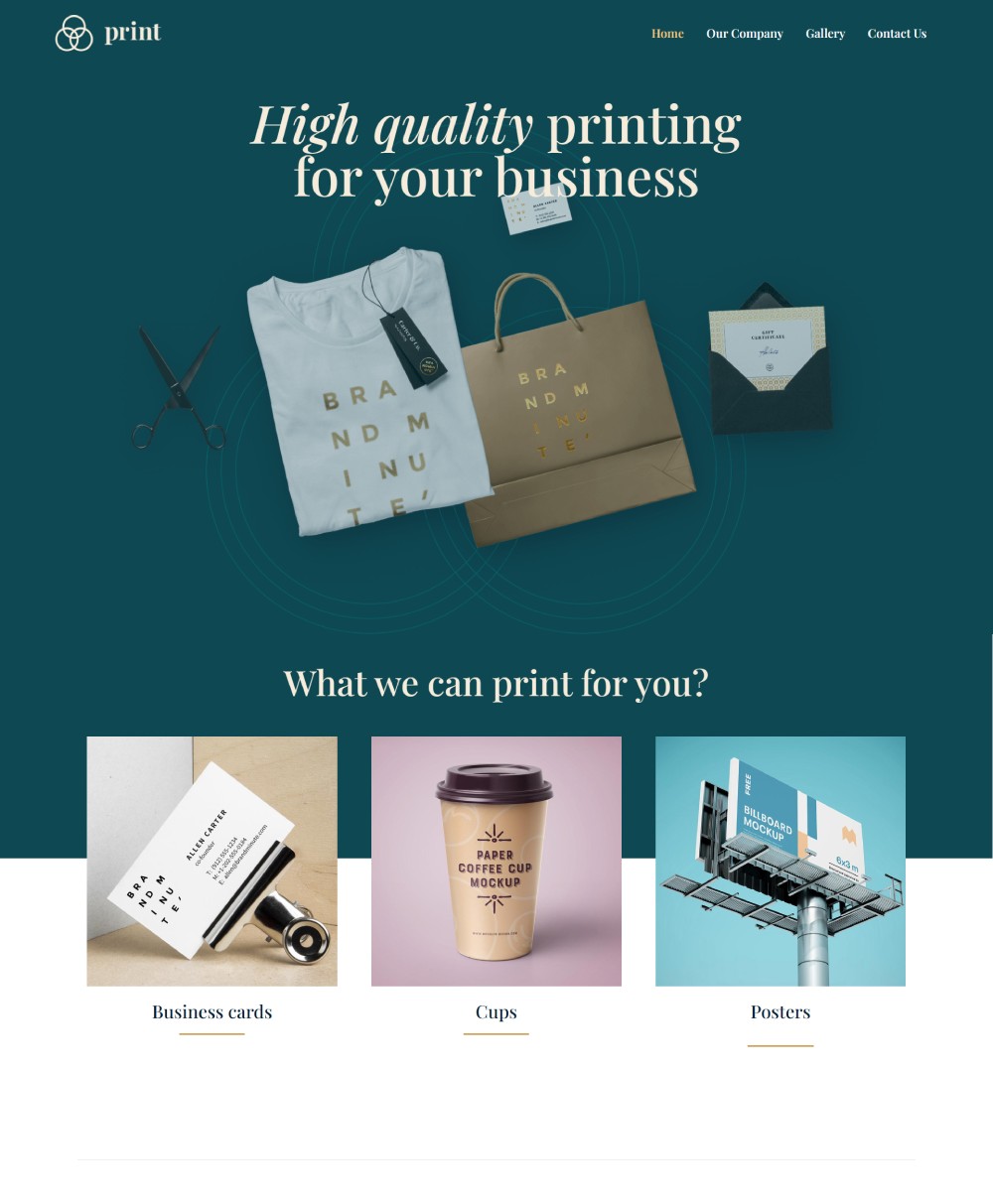 Digital Printing Theme