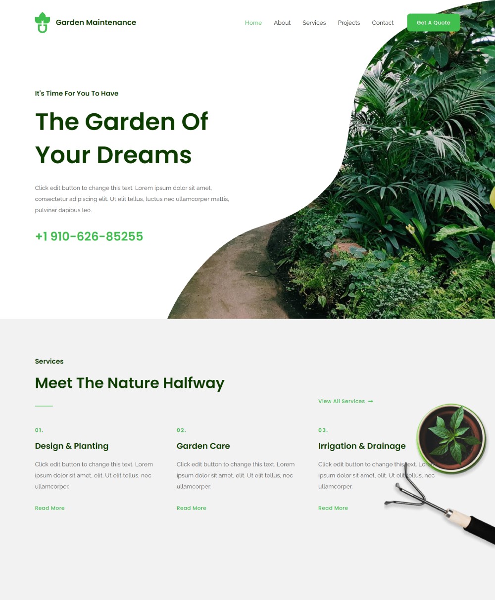 Garden Service Theme