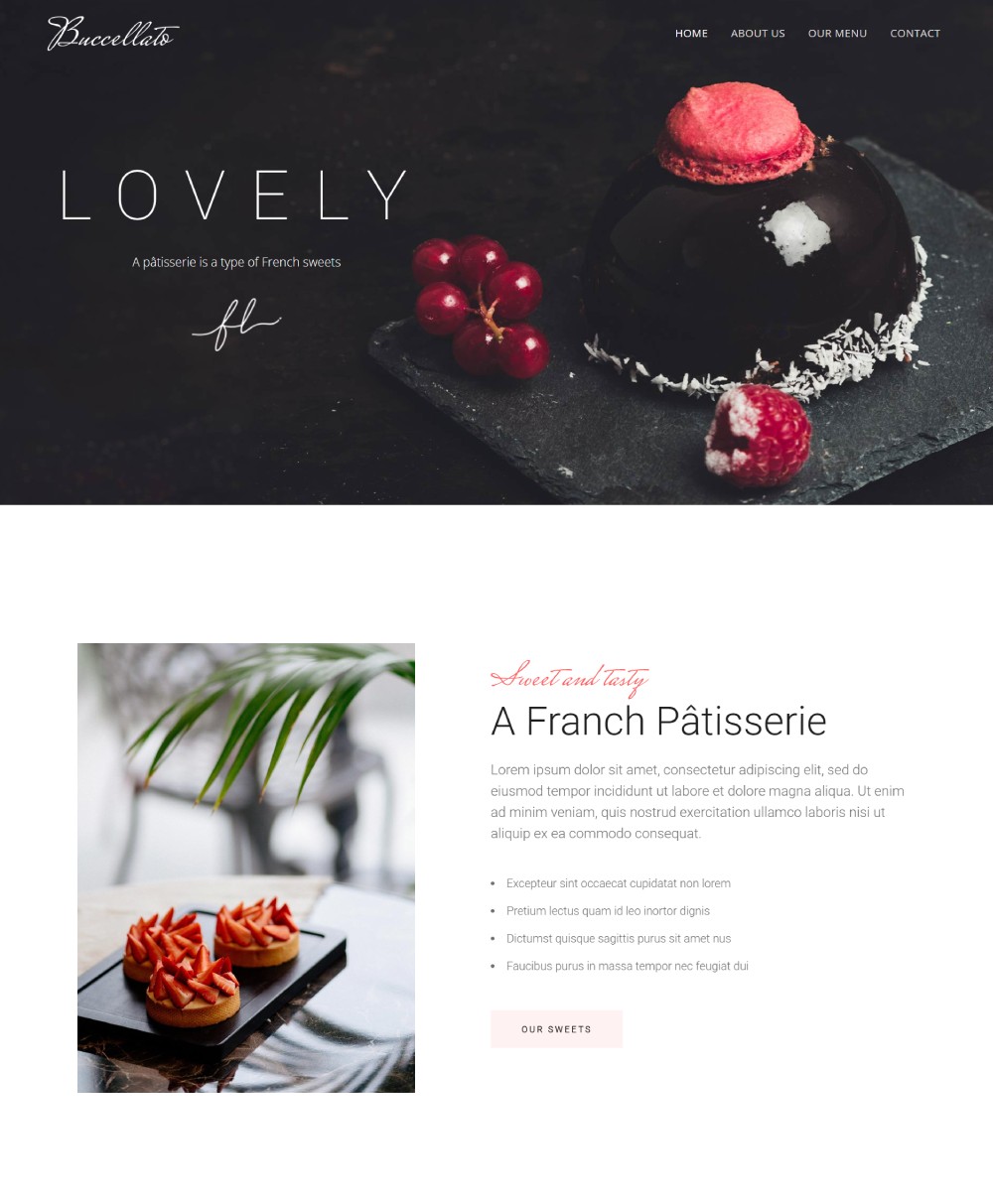 Patisserie Theme